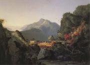 Thomas Cole Landscape Scene from oil